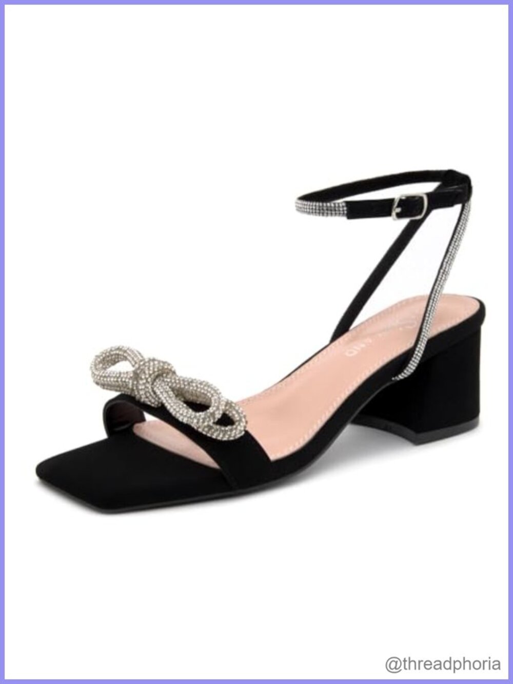 Women's Low Block Heel Slingback Sandals Square Toe Dress Heels
